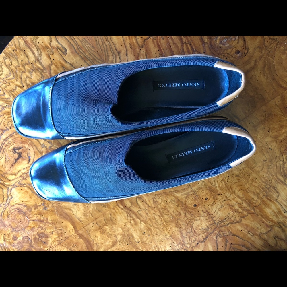 Sesto Meucci shoes.  Black with Tab Accent. Size 9